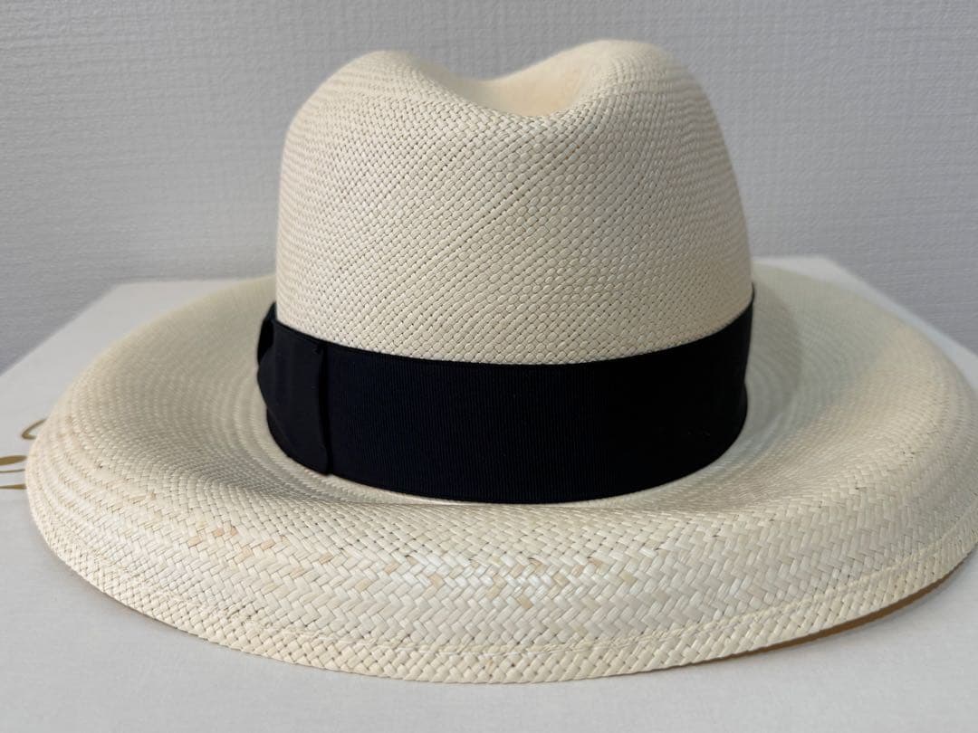 新品「Borsalino」のパナマハット　レディース箱付き