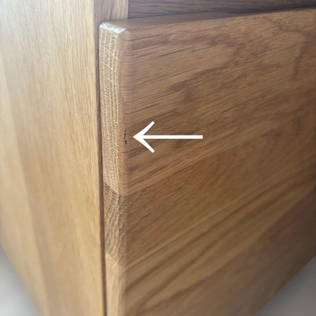 無印良品　MUJI デスクキャビネット　オーク無垢材デスク　⚠︎学習机別売りです