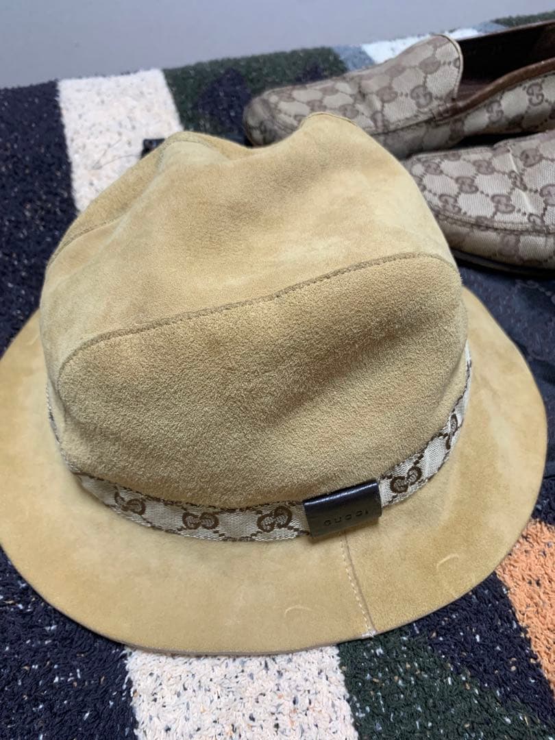 GUCCI ハット スエードLサイズ美品