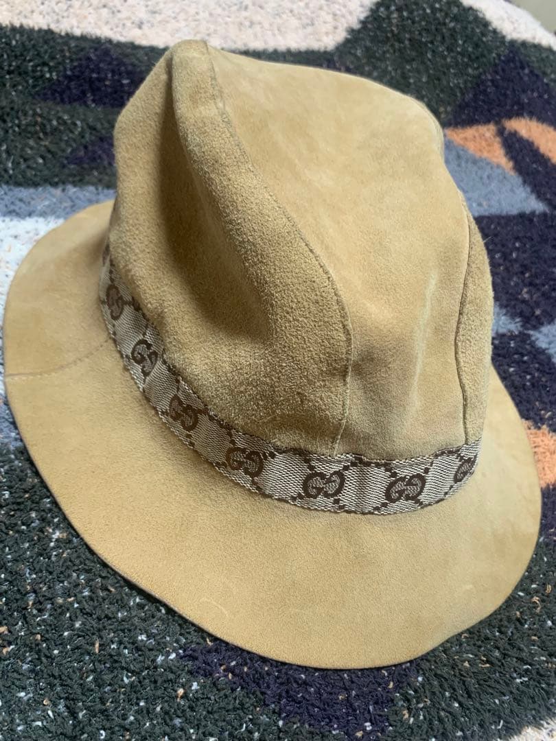GUCCI ハット スエードLサイズ美品