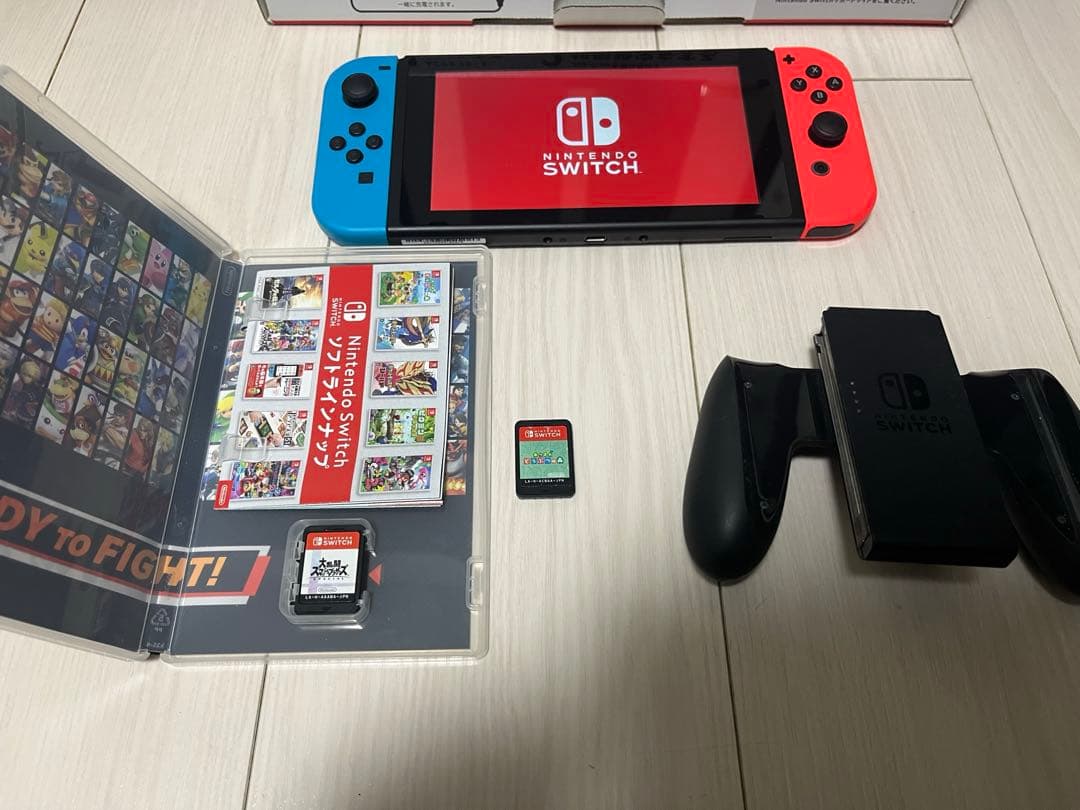 【10月5日迄】Switch 本体 あつ森スマブラ付き　動作確認済