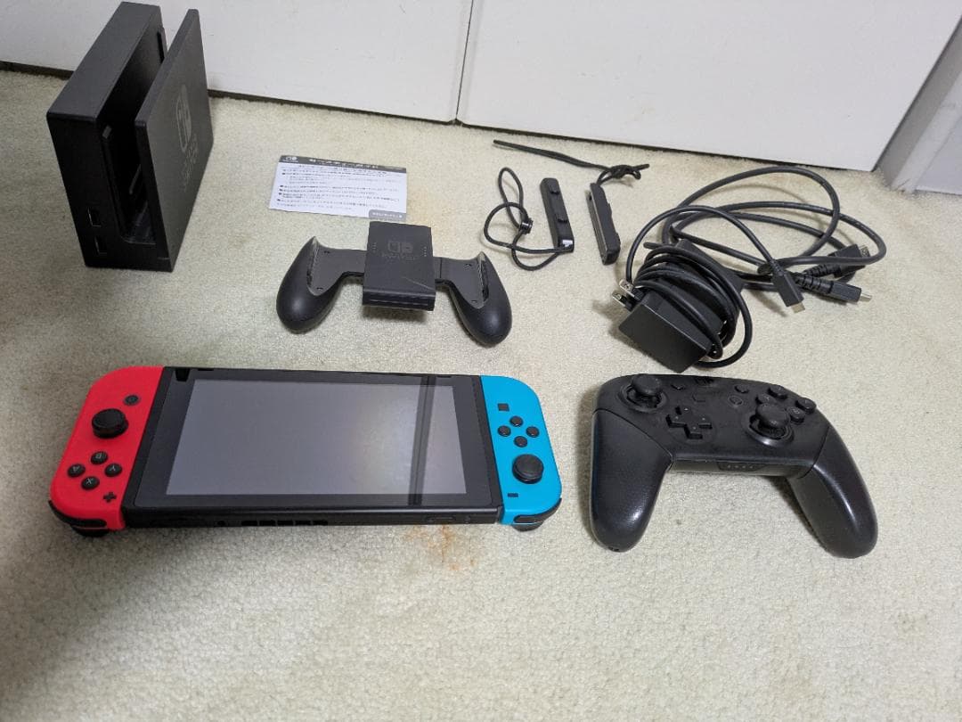Nintendo Switch 本体 ネオンブルー PROコントローラー セット