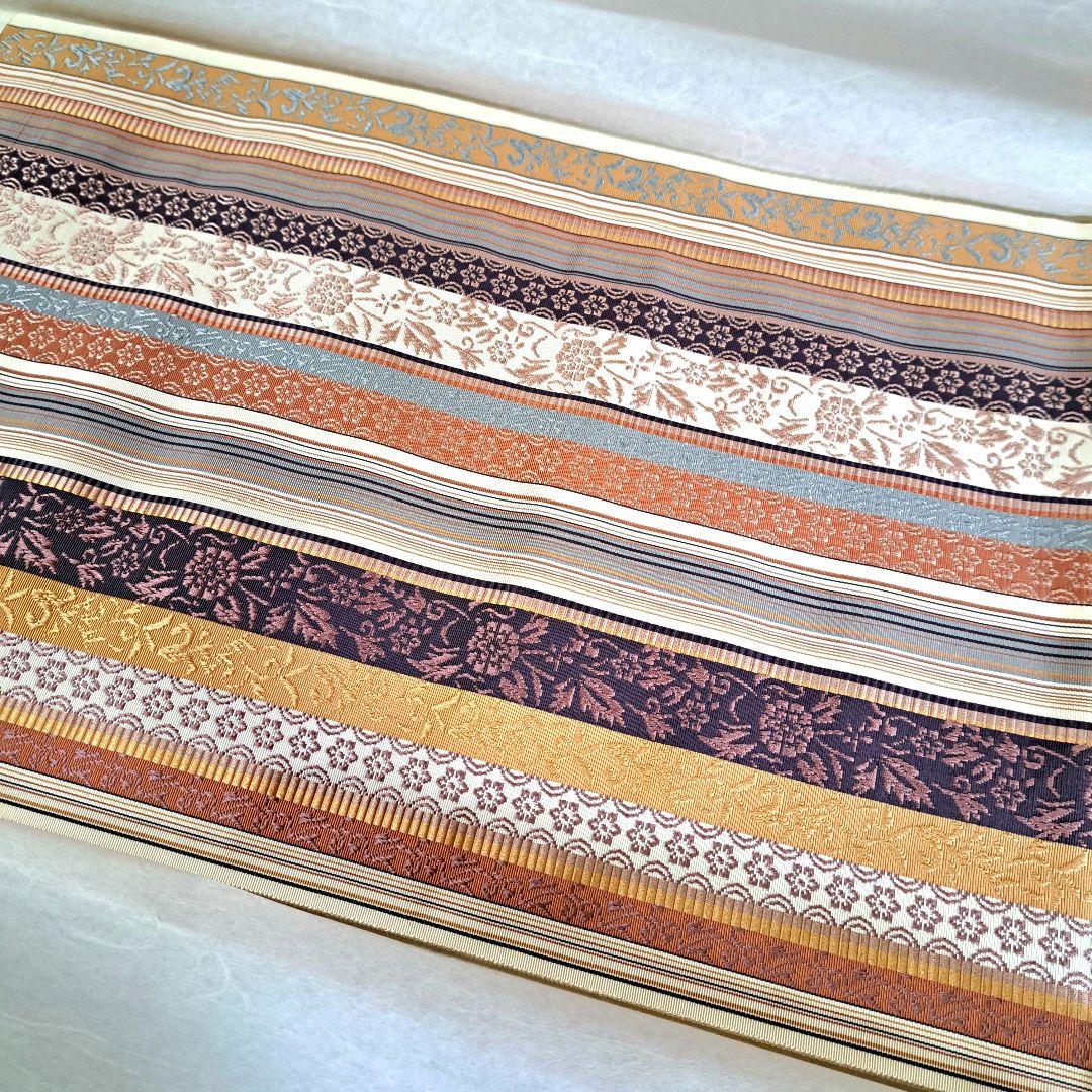 う*に様 【新品】紋八寸なごや帯 本場筑前博多織 草木染