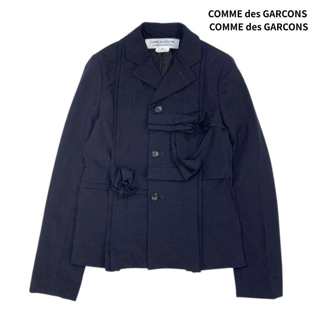 11aw コムコム コムデギャルソン 装飾ギャザー タック プリーツ ジャケット