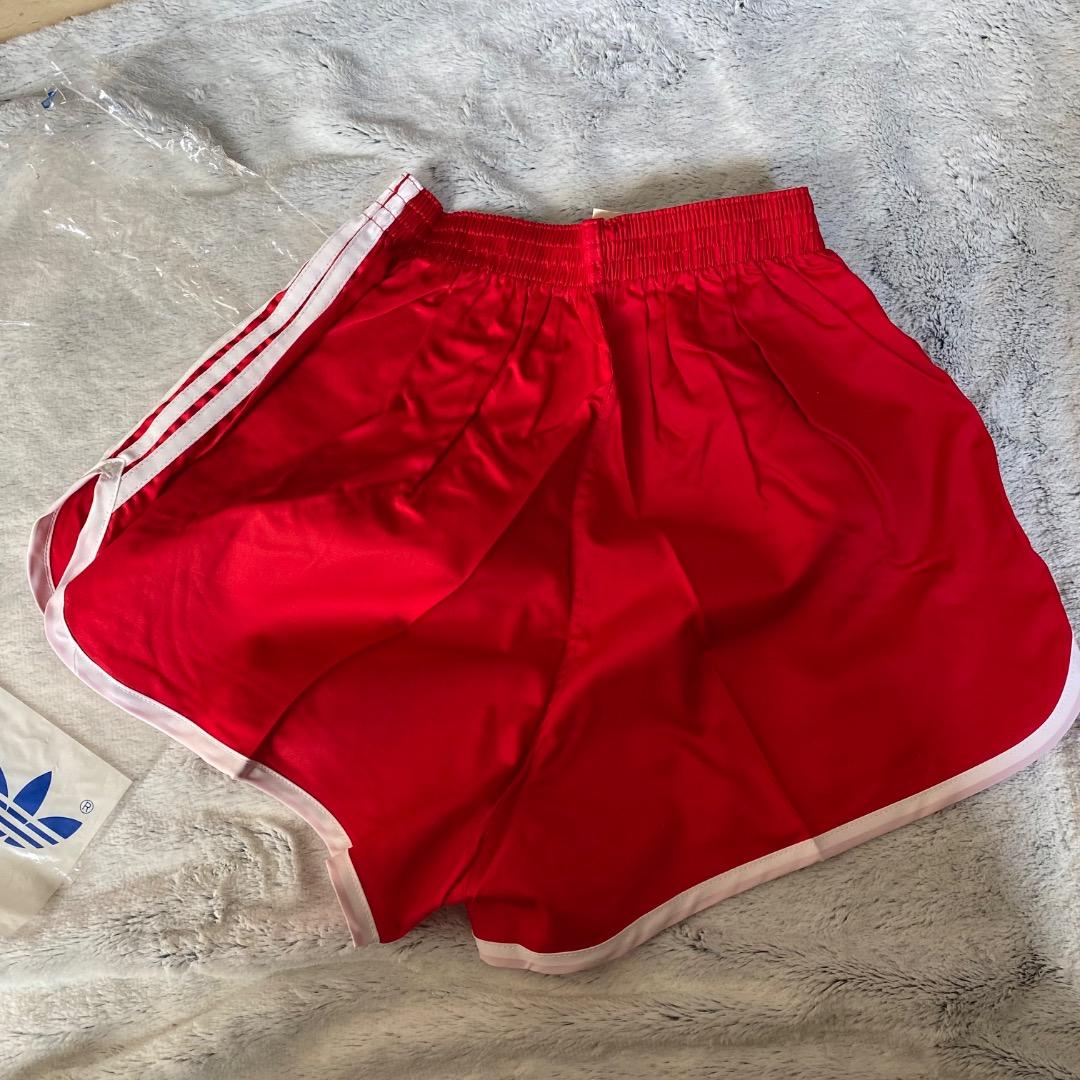 a-05/デッドストック adidas アディダス デサント レッド×ホワイト