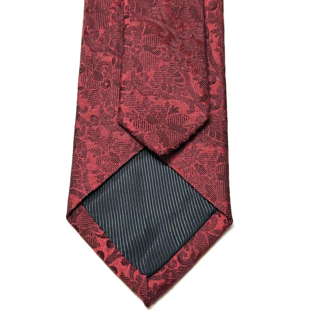 【未使用に近い✨】DOLCE&GABBANA ネクタイ 花柄 ジャガード ナロー