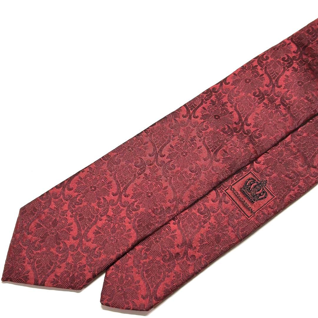 【未使用に近い✨】DOLCE&GABBANA ネクタイ 花柄 ジャガード ナロー