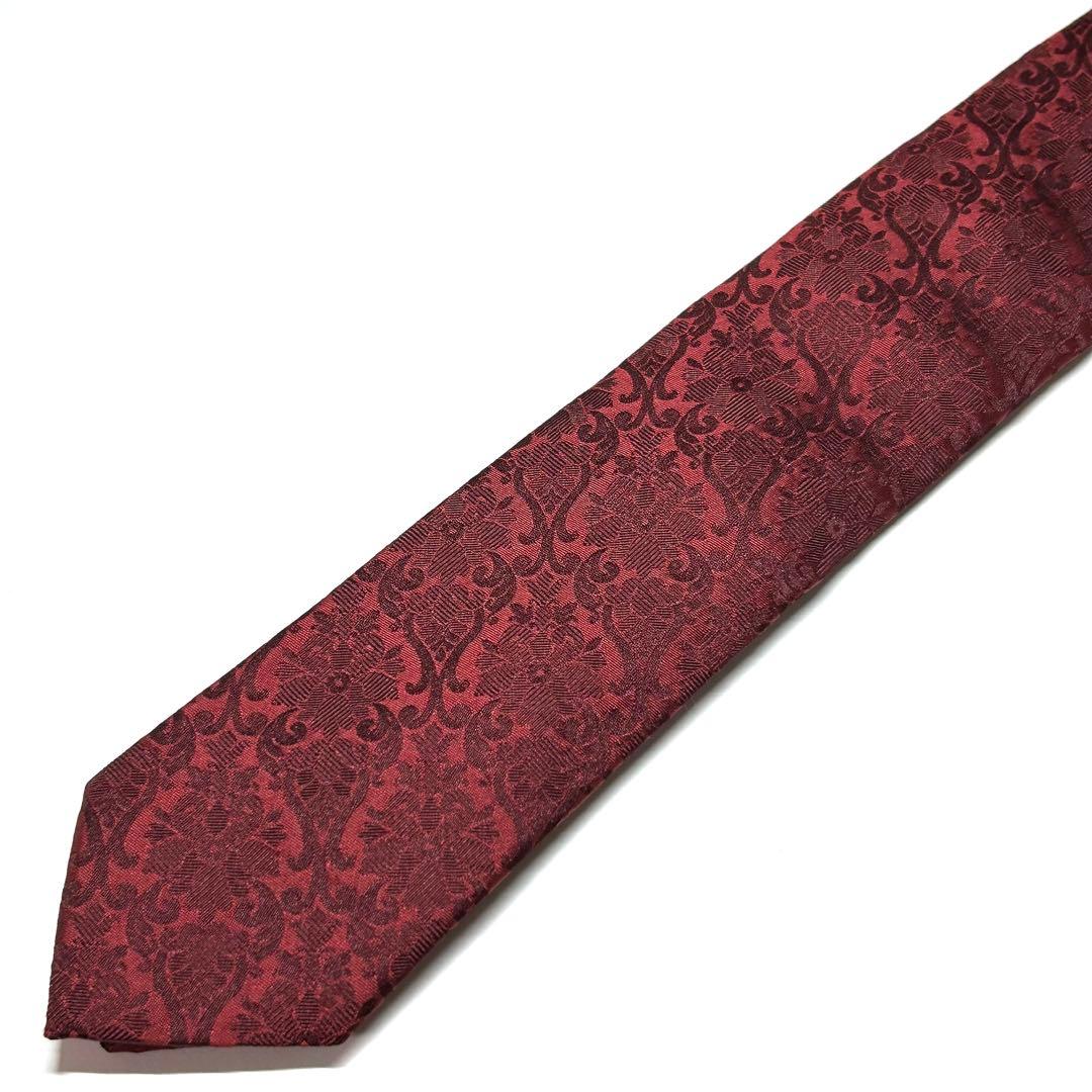 【未使用に近い✨】DOLCE&GABBANA ネクタイ 花柄 ジャガード ナロー