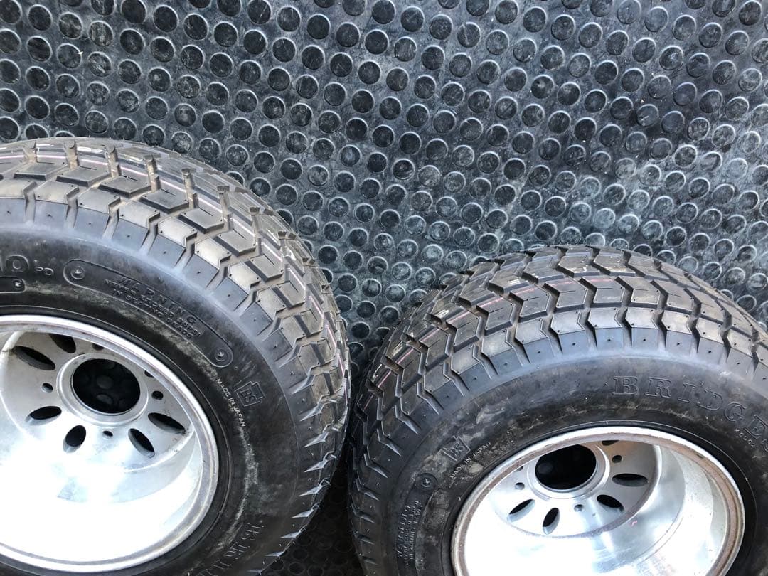 ジャイロ2スト 4穴　10インチワイドホイール　タイヤ未走行　PCD110