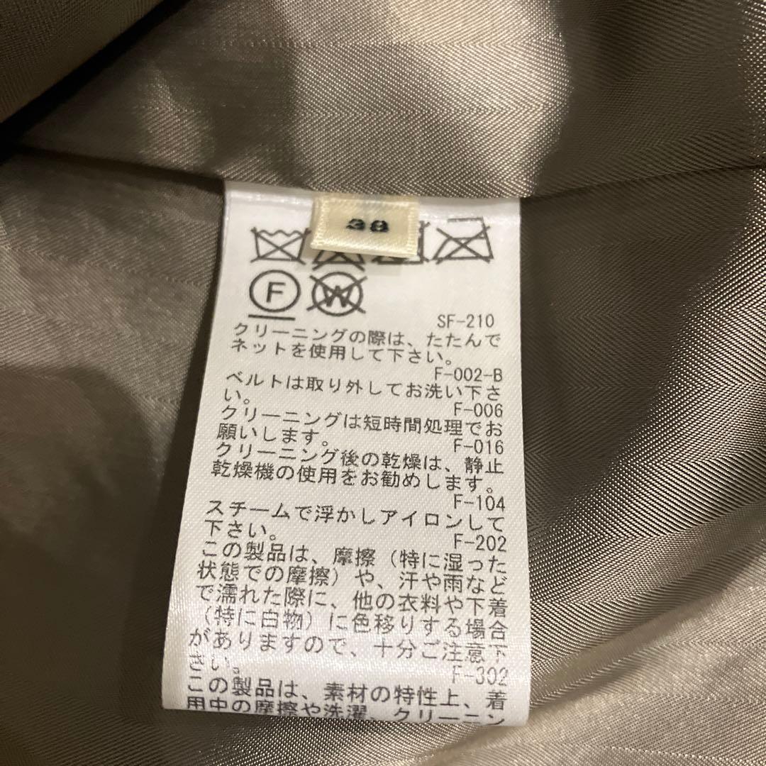 ROPE カシミヤ混プレミアムウール　シルエットコート　38号　ブラウン