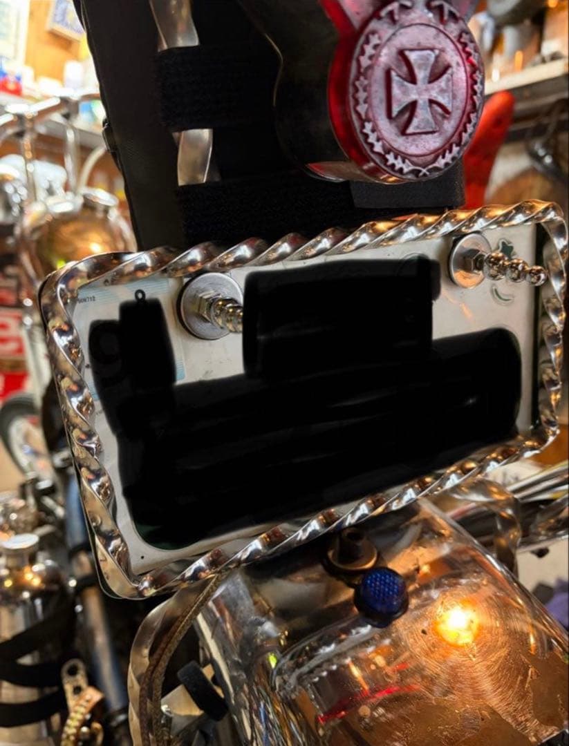 ツイスト ナンバーフレーム ハーレー チョッパー chopper 70s内寸法用