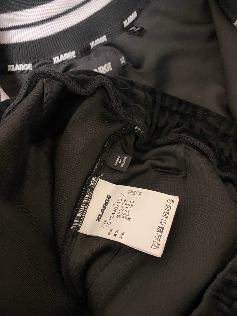 X-LARGE dexfilmz コラボ　ベロアセットアップ　XL