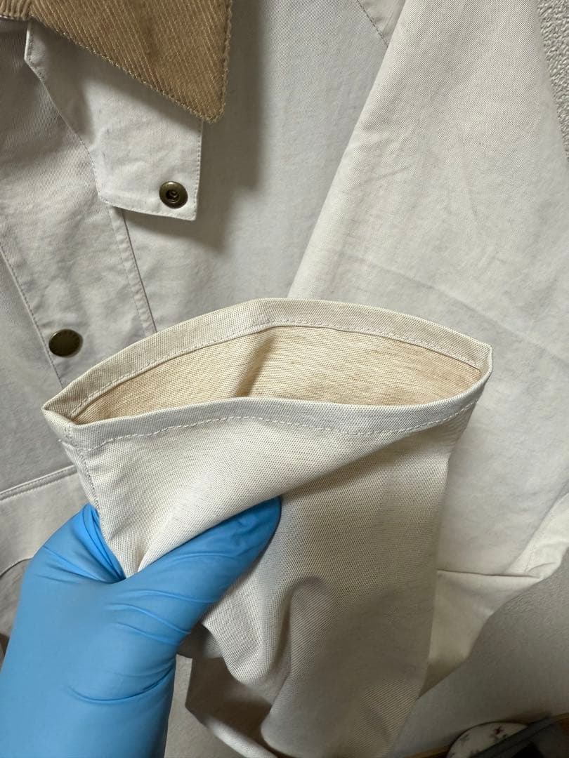 【極美品】 Barbour ベージュカバーオール 定価42,000円