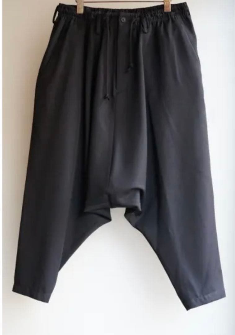 美品　ヨウジヤマモトプールオム　ウールギャバジン定番サルエルパンツ