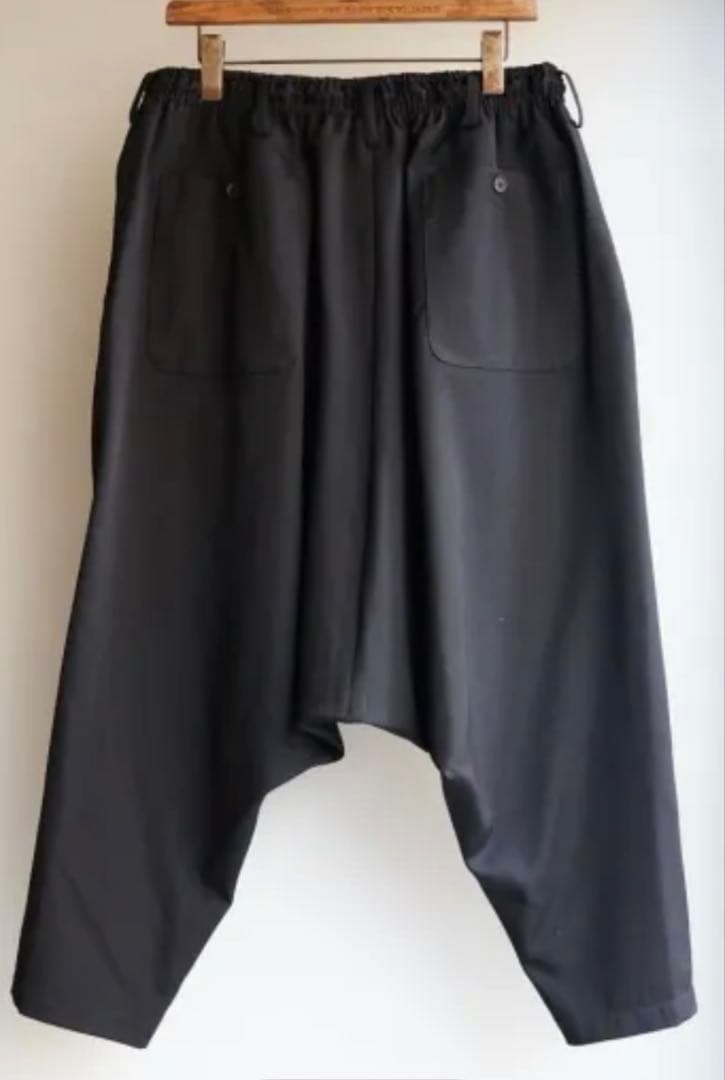 美品　ヨウジヤマモトプールオム　ウールギャバジン定番サルエルパンツ