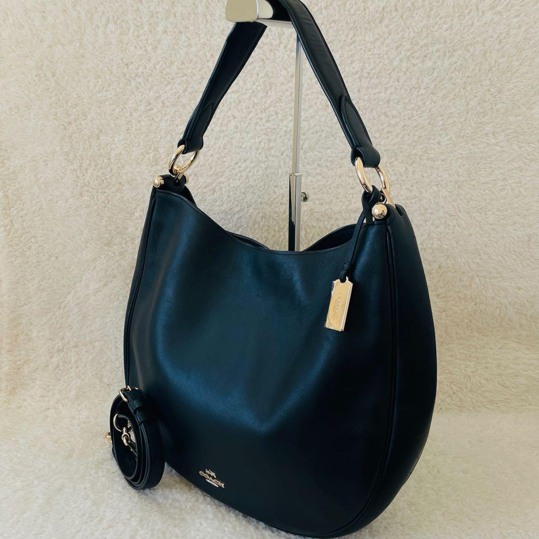 coach ショルダーバッグ ハンドバッグ 2way 斜めがけ 黒