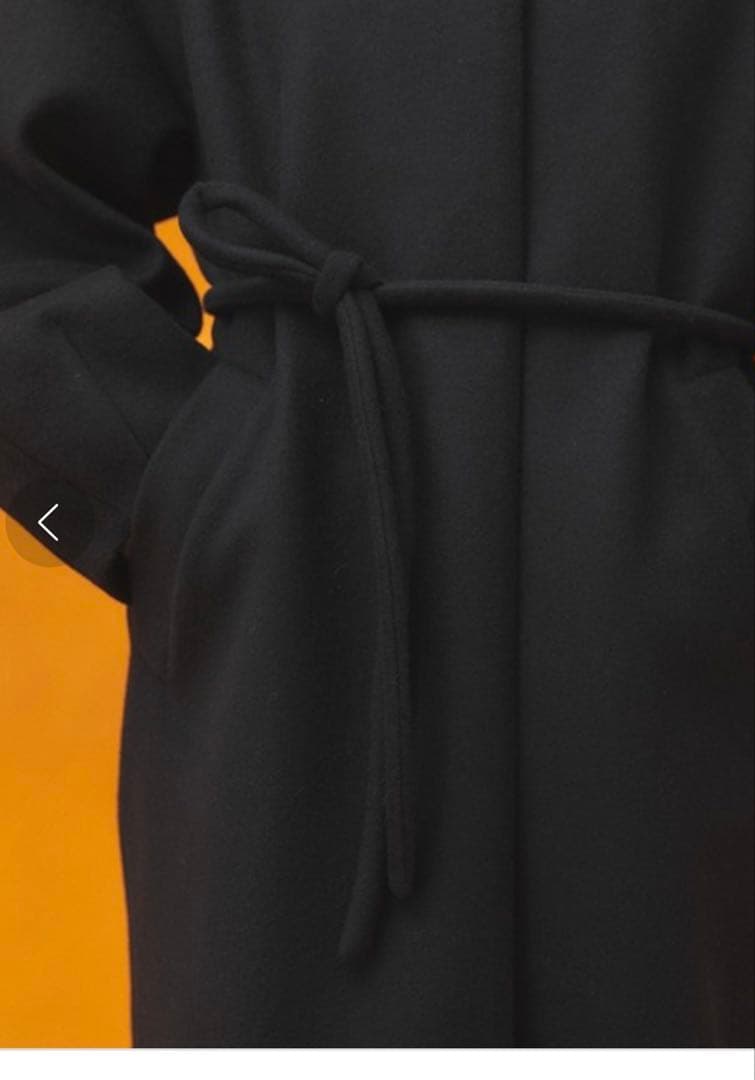 パブリックトウキョウ　【S100ウール】ボリュームスリーブノーカラーコート