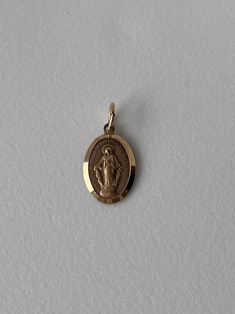 agete アガット K10 メダイ　チャーム マリア
