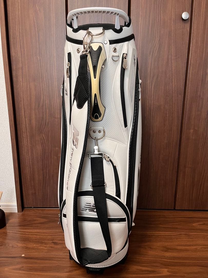 松ちゃんnew balance ゴルフバッグ ホワイト
