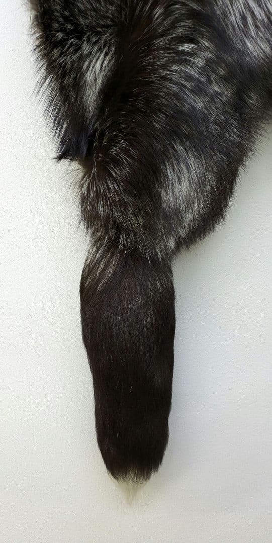 シルバーフォックス·エリありショール·キツネ·毛皮