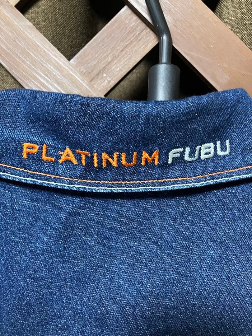 プラチナムフブ フーブー ビンテージ デニムジャケット ヒップホップ y2k