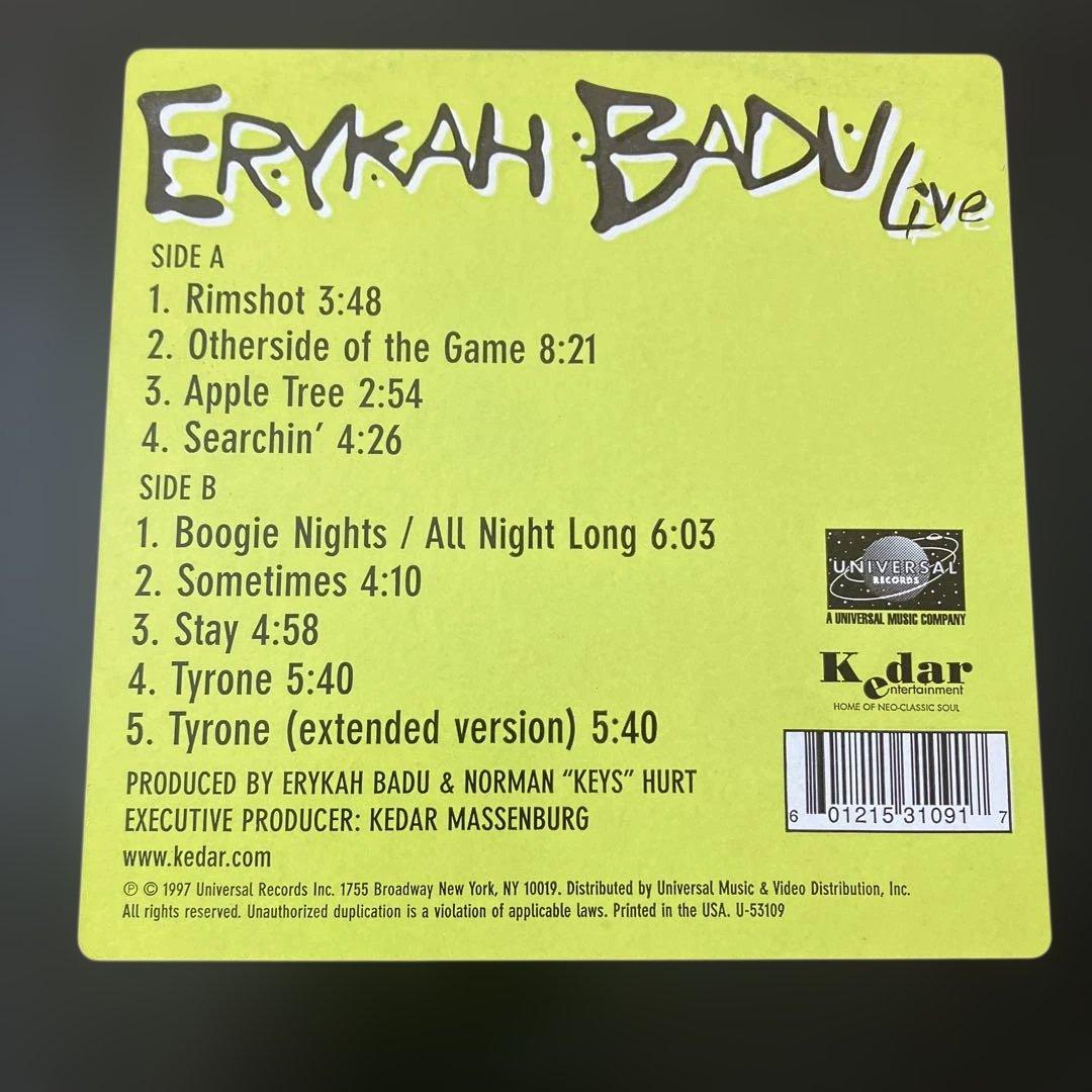 Erykah Badu - Live レコード