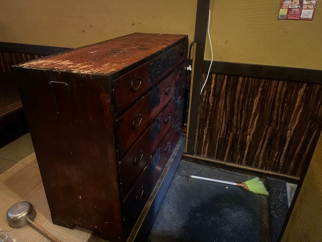 アンティーク日本タンス 仙台箪笥