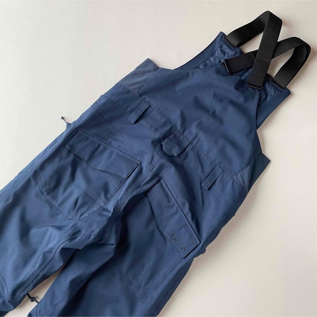 5464　バートン　ビブパンツ　メンズ　スノボウェア　中綿入り S ネイビー