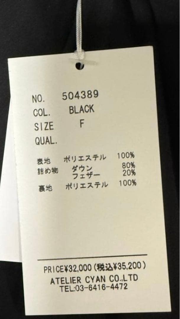 今期新作 ⭐︎CYAN TOKYOストールライクダウンベスト