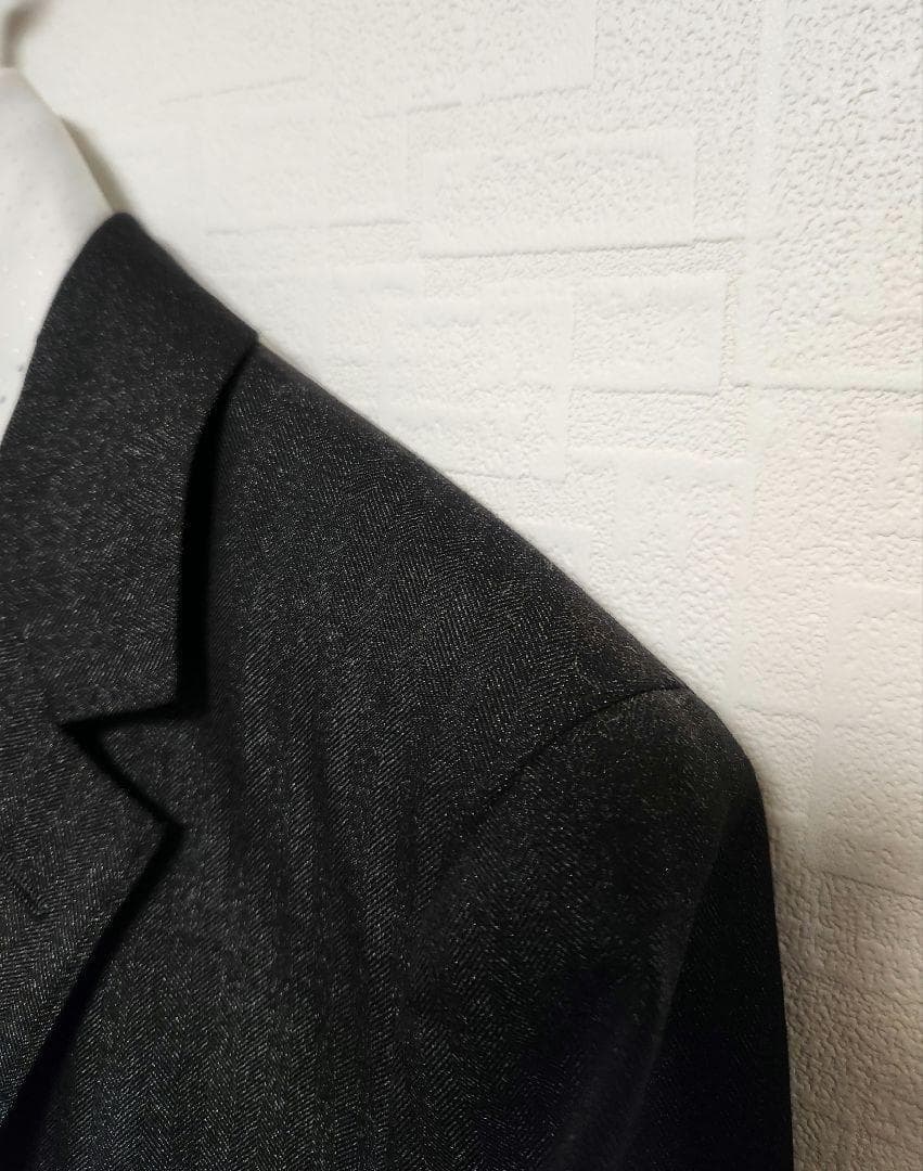 スーツセレクト　メンズ　スーツ　スリーピース　ダークグレー　標準体型