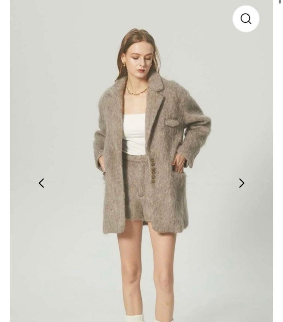 セットアップthetoe chamonix shaggy jacket/M