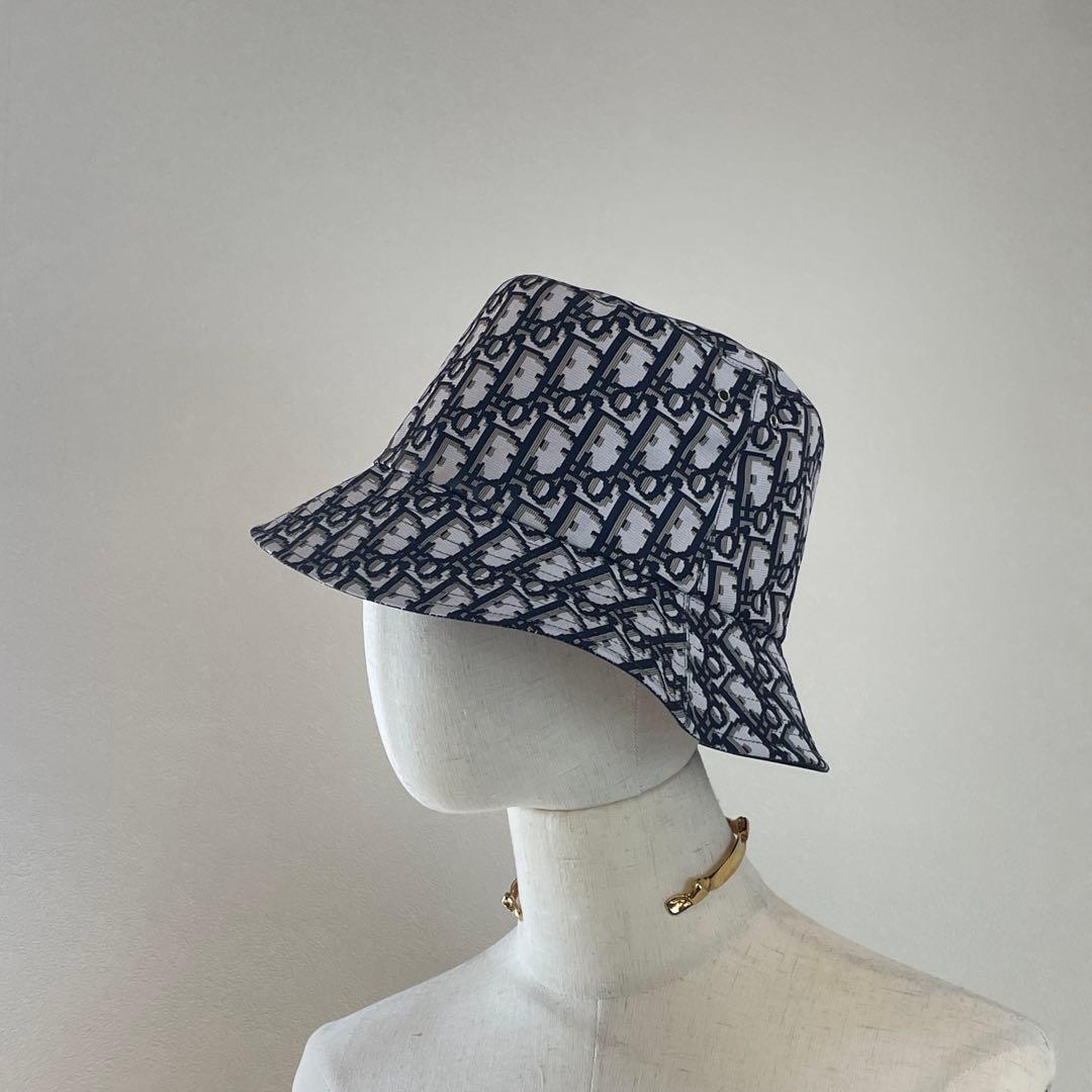 A Dior Teddy-D ボブハット 57cm リバーシブル ディオール