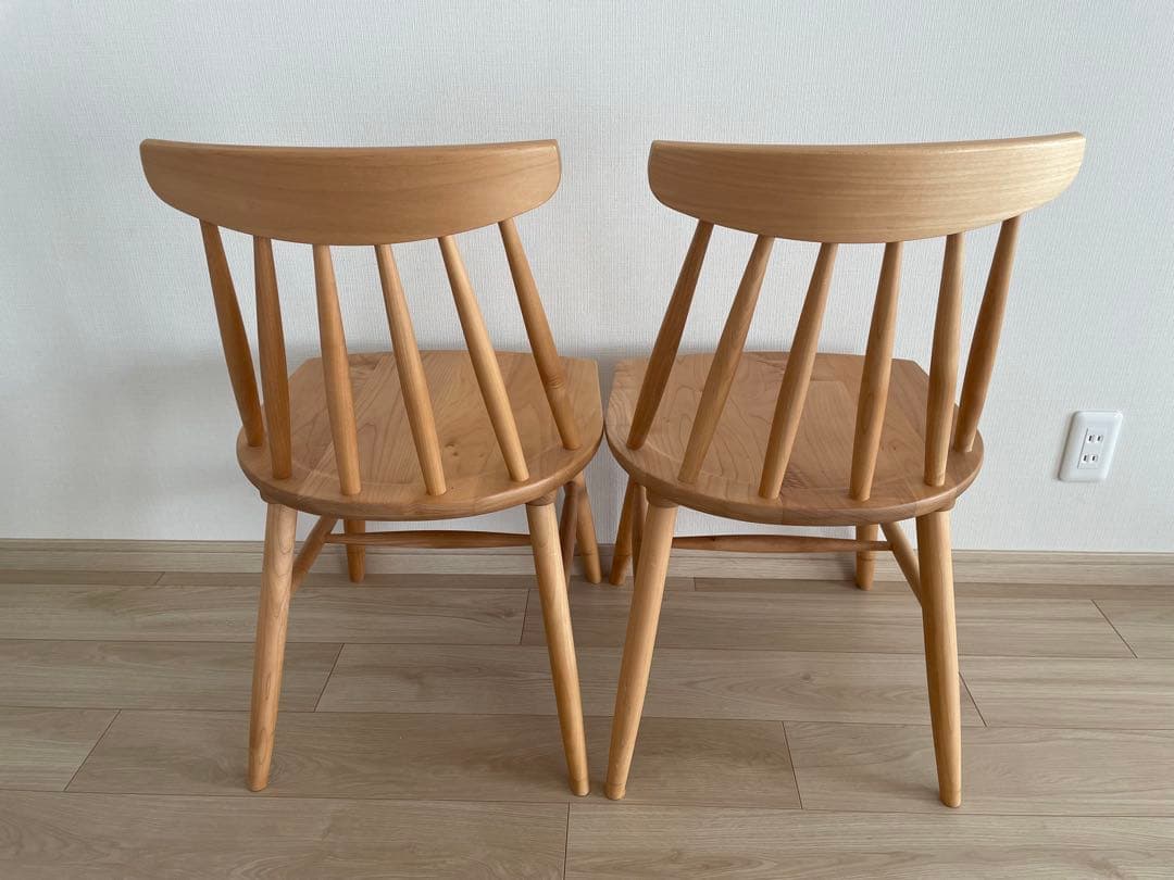 KEYUCA メイシリーズ ダイニングチェア ウィンザーチェア 1脚