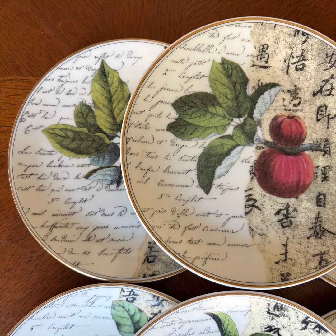 【希少品】ベルナルドリモージュ★ポエジー★パン・ケーキ皿6枚