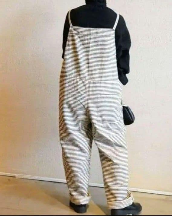 ジャーナルスタンダードラックス リネンボーダーキャミサロペット