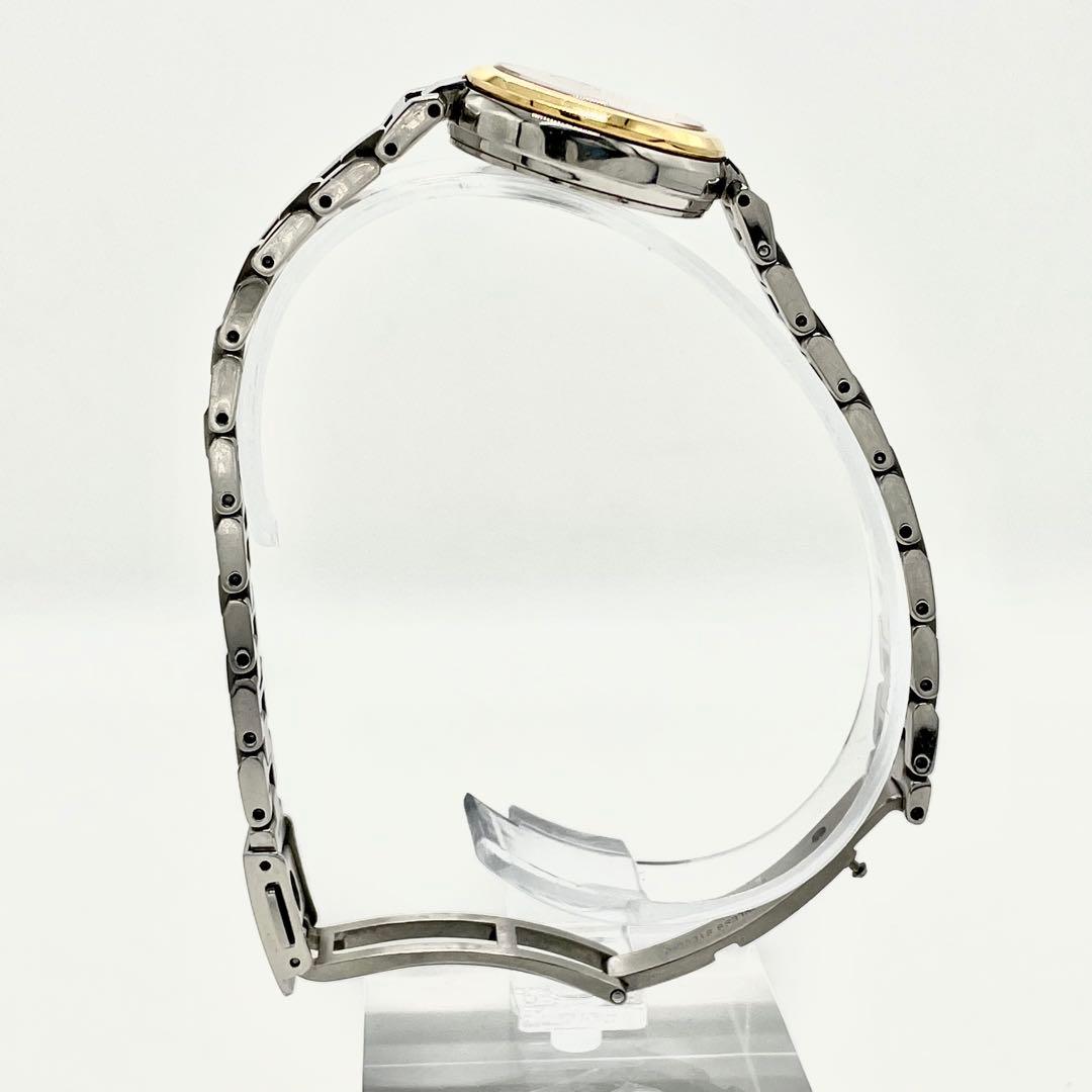 【稼働】セイコー 1B22-0AC0 ルキア 電波ソーラー 白文字盤 腕時計