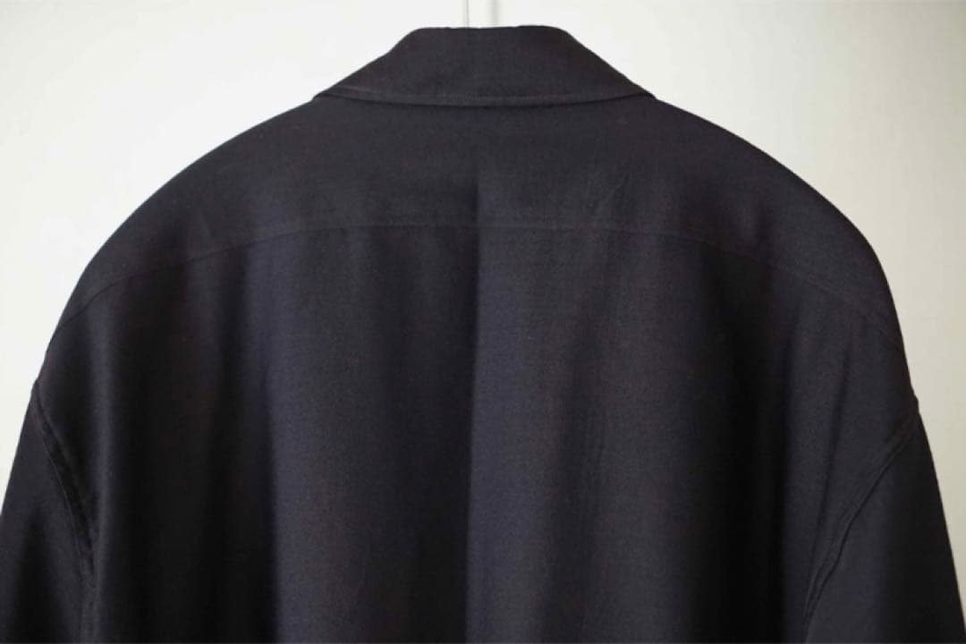 【希少品】comoli ウールモールスキンワークシャツ サイズ 1