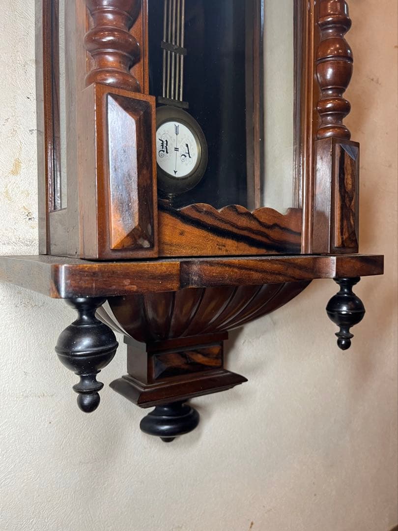 精工舎　ベルリン　柱時計　古時計　振り子　ゼンマイ　ボンボン　ユンハンス