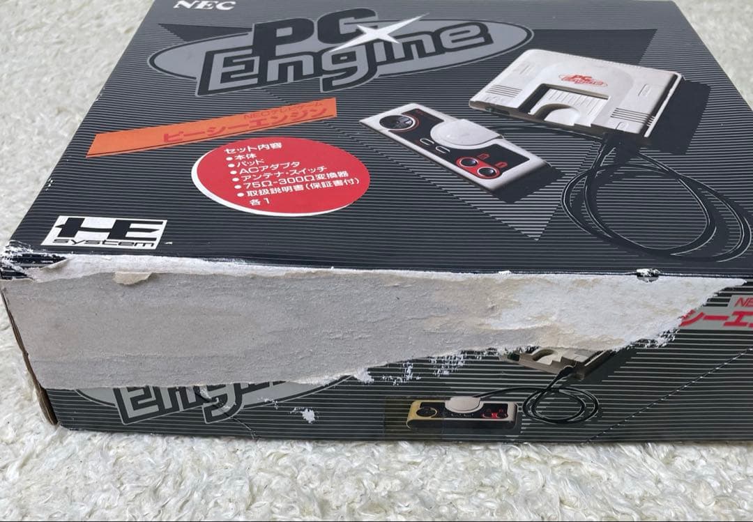 PCエンジン　本体　初代　白エンジン　箱付き【ジャンク】