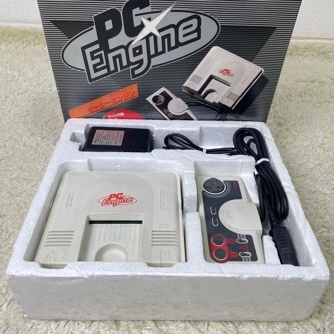 PCエンジン　本体　初代　白エンジン　箱付き【ジャンク】