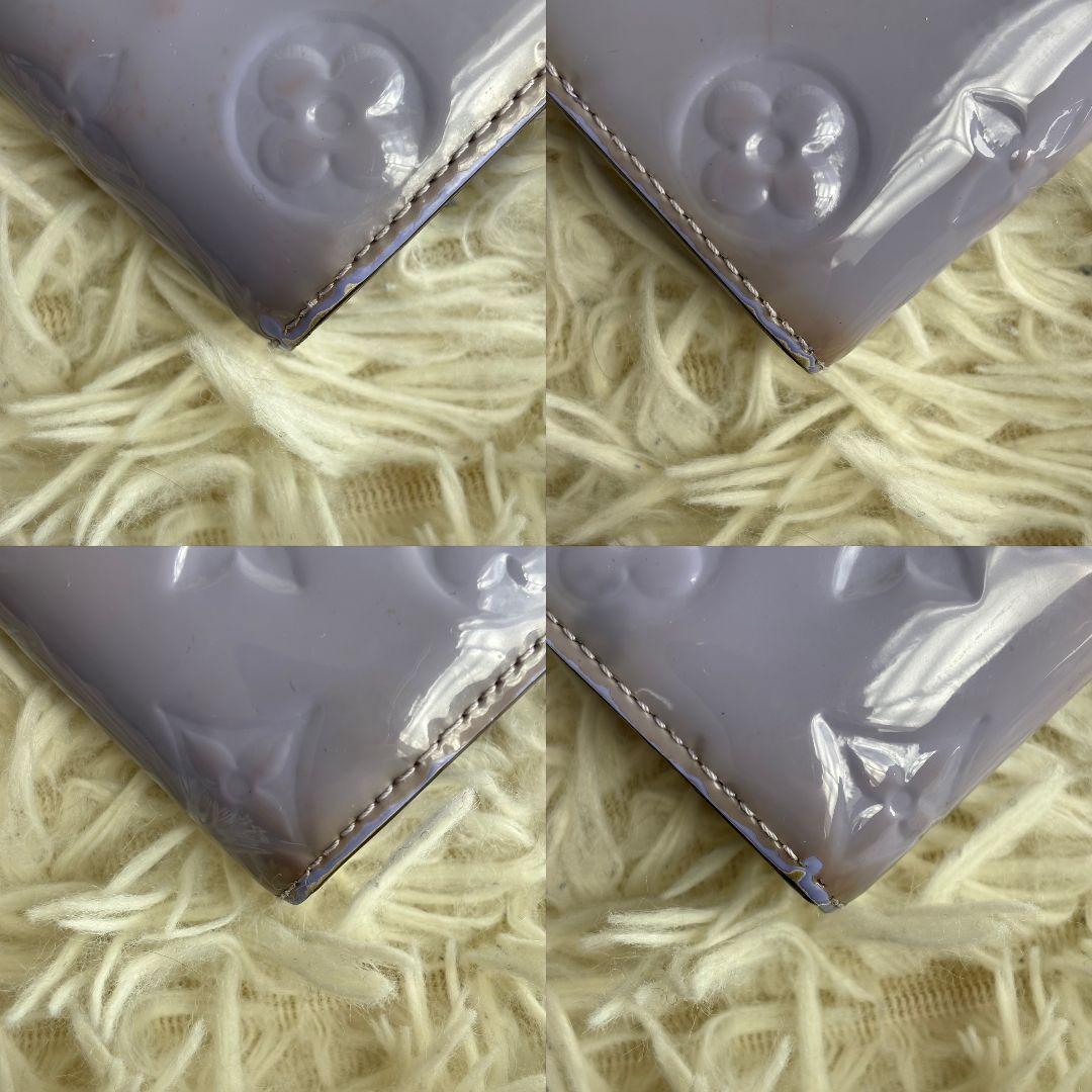 【新型 良品】ルイヴィトン　ヴェルニ　ポルトフォイユ サラ　長財布　パープル系