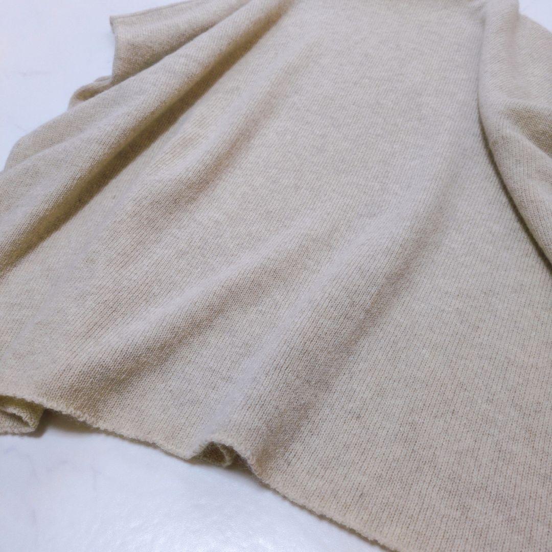 美品✨️evam eva ヤクウールポンチョ ふんわり 優しい温もり❁ベージュ