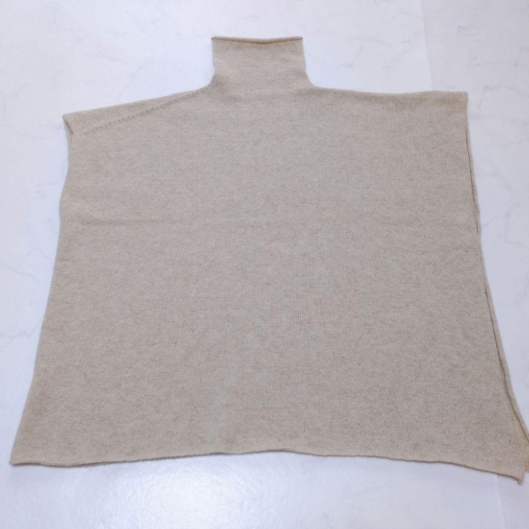 美品✨️evam eva ヤクウールポンチョ ふんわり 優しい温もり❁ベージュ