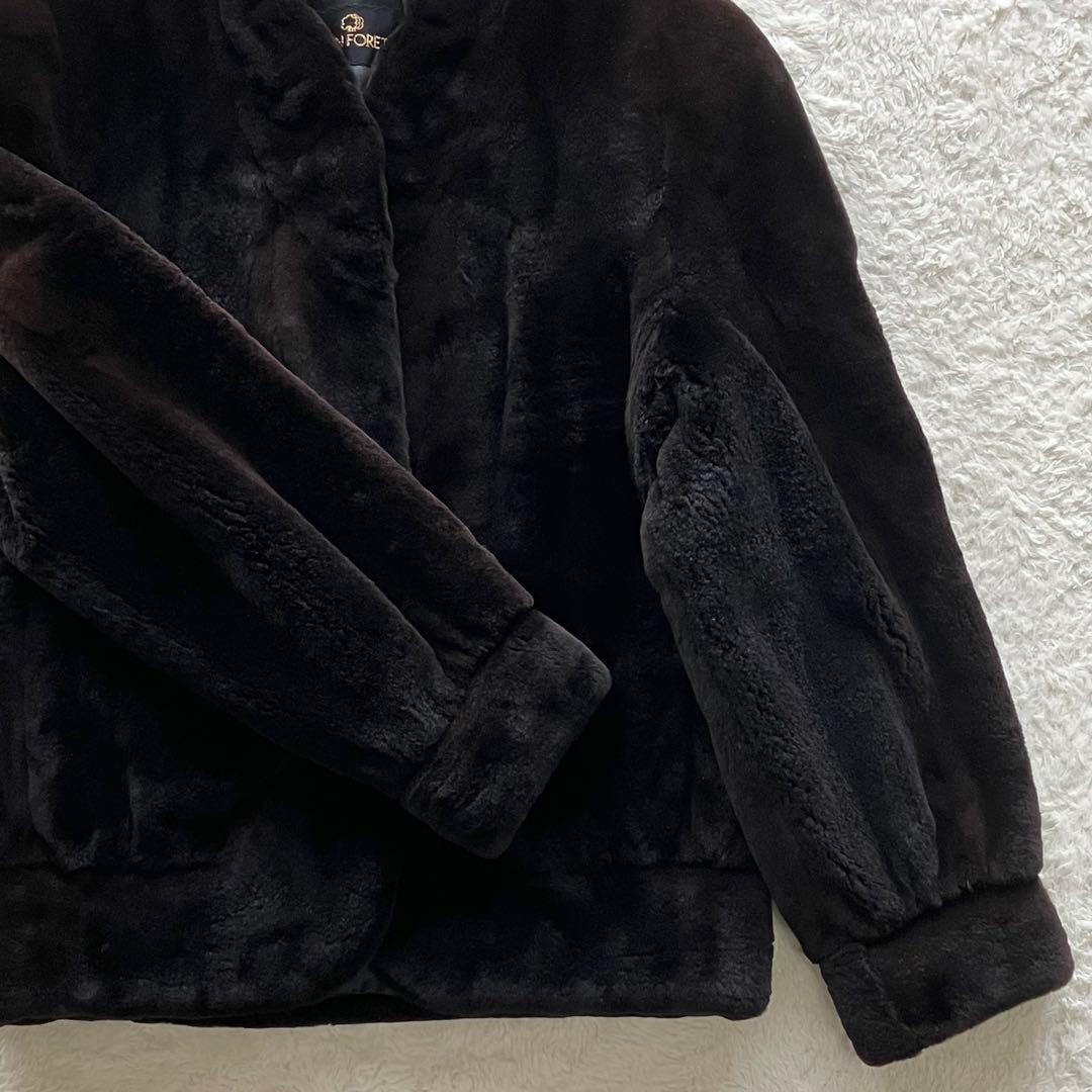 未使用級 BIENFORET ミンク ファー ジャケット コート 11 ブラウン