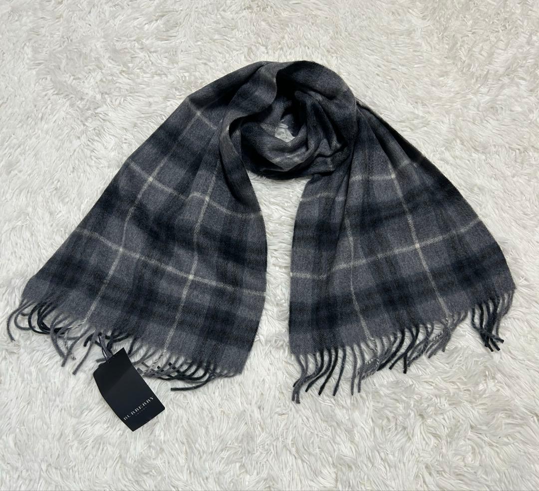 【新品】BURBERRY バーバリー カシミヤ100% マフラー　ノバチェック