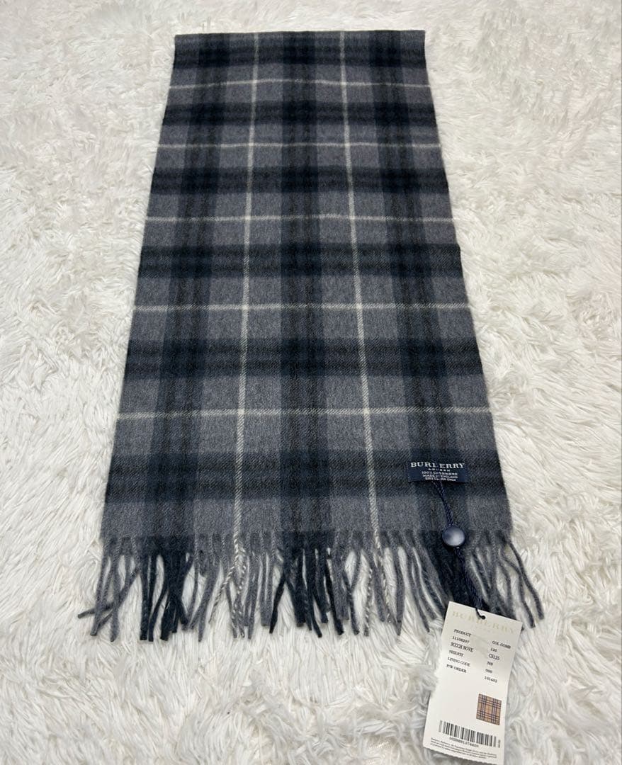 【新品】BURBERRY バーバリー カシミヤ100% マフラー　ノバチェック