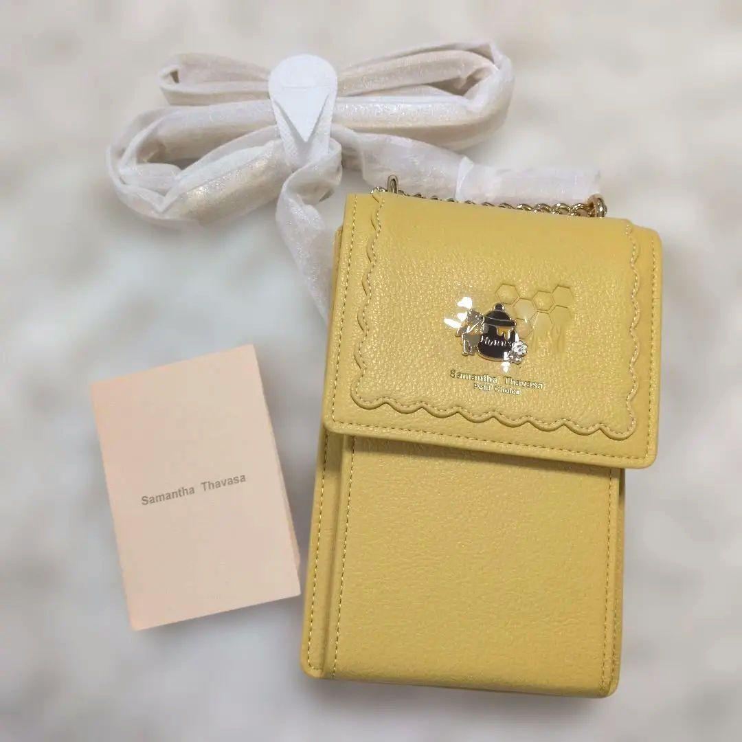 新品　SamanthaThavasa　くまのプーさん　スマホショルダー　バッグ