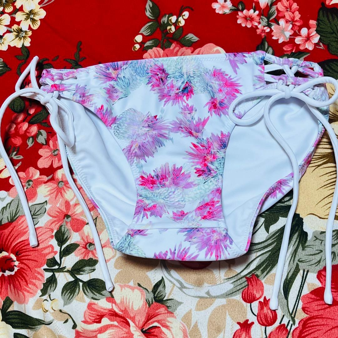 ★Ravijour★フラワーレースアップビキニ★水着★セットアップS★PINK