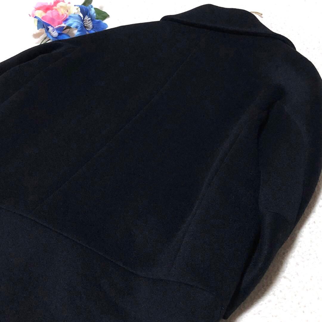 新品未使用　白タグ　マックスマーラ　チェスターコート　ラナ　カシミヤ　黒　40