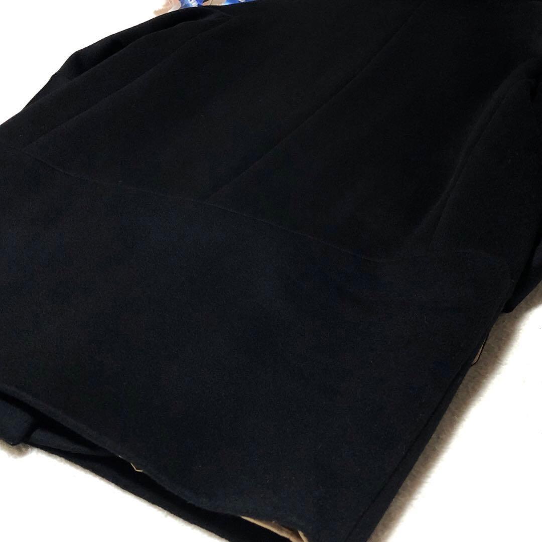 新品未使用　白タグ　マックスマーラ　チェスターコート　ラナ　カシミヤ　黒　40